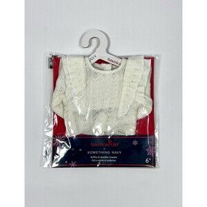 American Girl X Something Navy Ruffles and Sparkles Sweater, New!